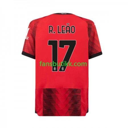 Fotballdrakt AC Milan Rafael Leao 17 Hjemmetrøye 2023-2024 Kortermet